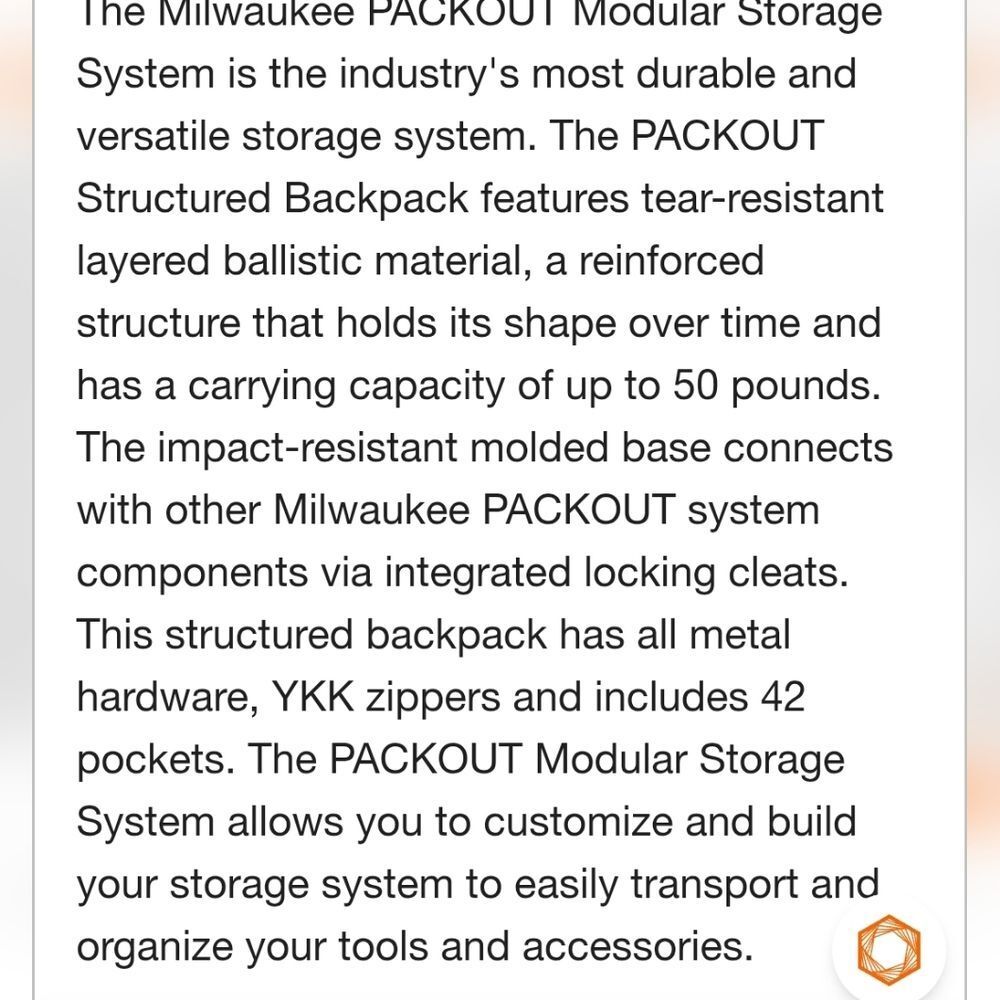 Milwaukee Packout Structured Backpack - Picture 11 of 16
